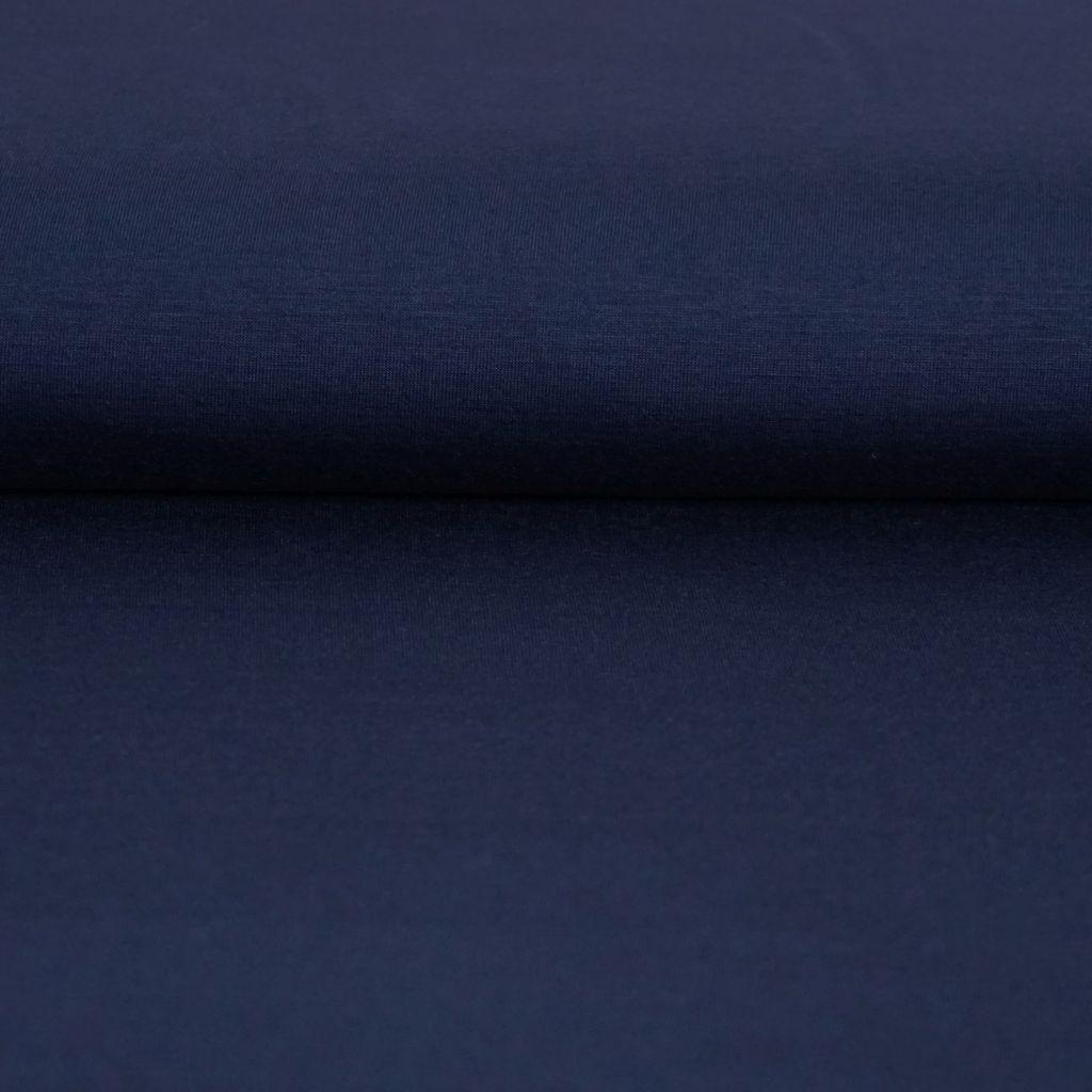 Viskosejersey aus Bambusfaser uni dunkelblau
